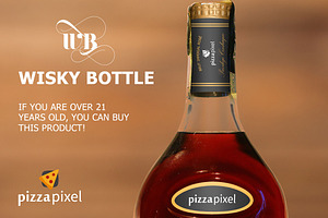 Easy Wisky Bottle Mockup (SALE)