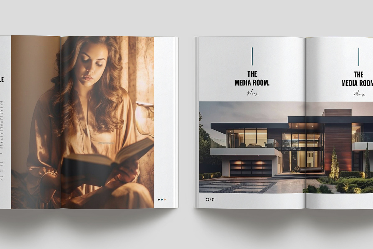 Real Estate Magazine Template preview 8