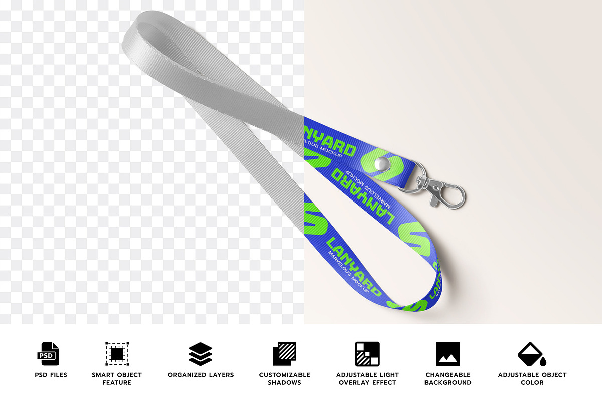 Lanyard Mockup, a Product Mockup by PixelVoyager (Photo 2 of 8)