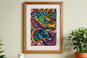 Watercolor Heroes & Demon Part 02, an Illustration by NStudio (Thumbnail 3 of 6)