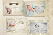 Simply Birth Announcement Cards, a Card Template by 7th Avenue Designs (Thumbnail 1 of 2)