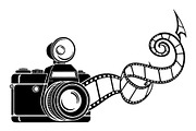 Vintage Camera Film Silhouette, an Object Illustration by yasushie (Thumbnail 24 of 31)