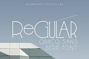 Qmico - Modern Minimal Art Deco Font, a Sans Serif Font by roomspace creative lab (Thumbnail 2 of 11)