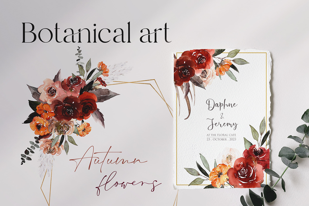 Watercolor flower - Autumn Bohemian, an Illustration by Beigetime (Photo 7 of 10)