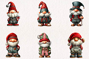 Vintage Santa Claus Striped Santa, a Seasonal Illustration by CreationArt (Thumbnail 4 of 7)