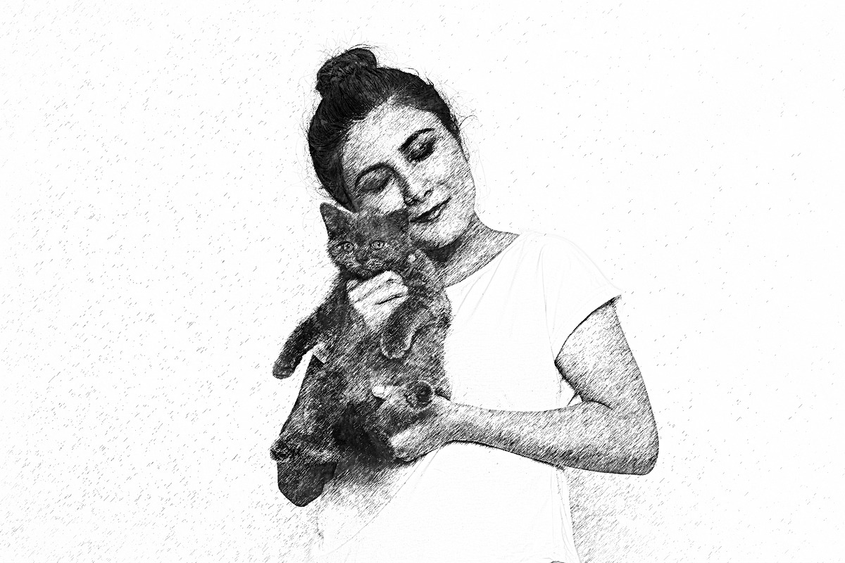 Pencil Sketch Photo Effect Photoshop, a Layer Style Add-On by liptouse (Photo 6 of 9)