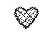 Stitched Heart Silhouette Vector Bun, an Illustration by Designs_River (Thumbnail 19 of 41)