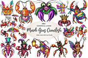 Mardi Gras Crawfish Sublimation, an Illustration by CreationArt (Thumbnail 1 of 5)