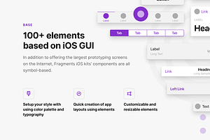 Fragments IOS Wireframe Kit