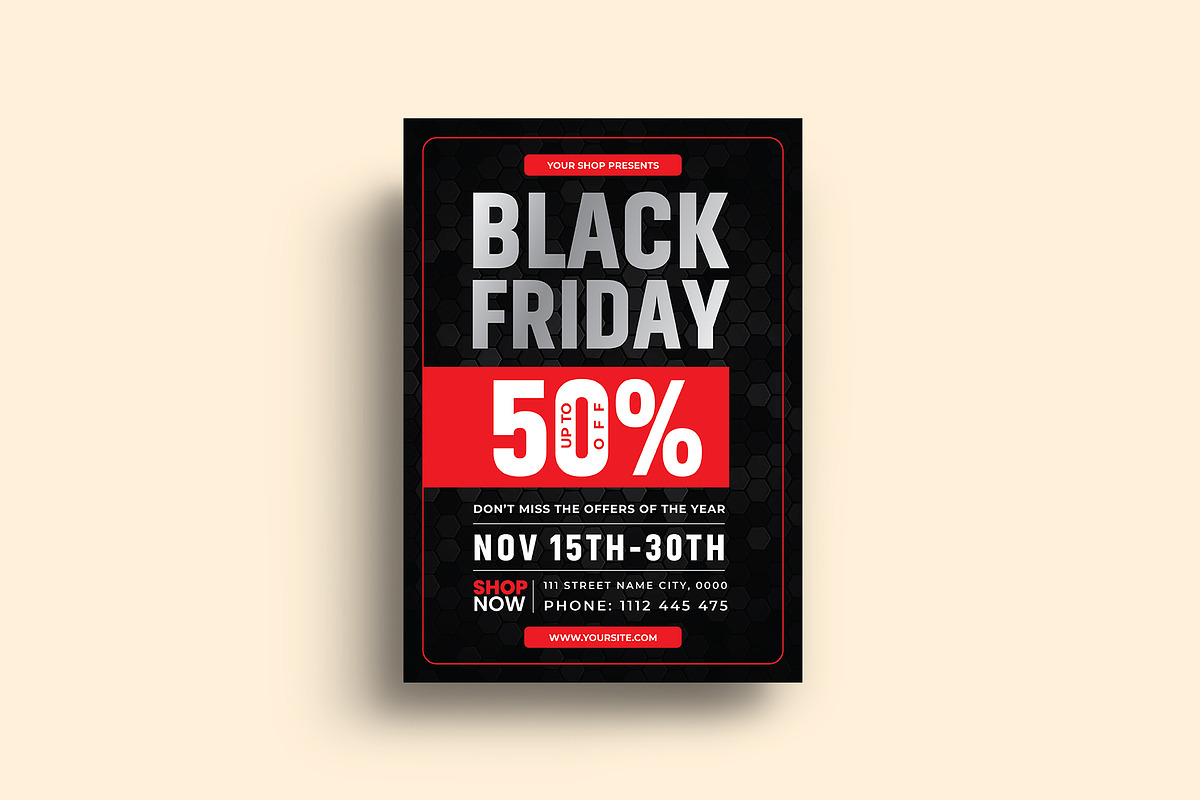 Black Friday Offer Flyer Template, a Flyer Template by Sharifull11 (Photo 2 of 3)
