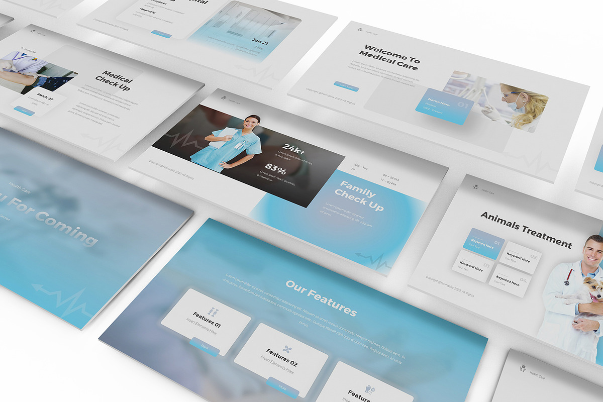 Health Care Powerpoint Template, a Presentation Template by Formatika ...