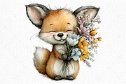 Whimsical Funny Easter Fox Clipart, an Illustration by Craft Nest (Thumbnail 10 of 11)