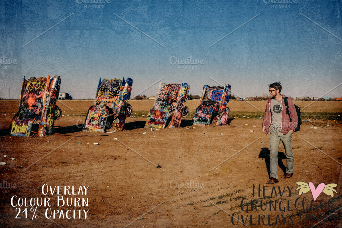 Heavy Grunge Texture Overlays preview 5