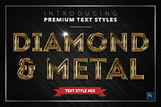 Diamond & Metal #2 - 16 Text Styles, a Layer Style Add-On by Jonas Stensgaard (Thumbnail 4 of 19)
