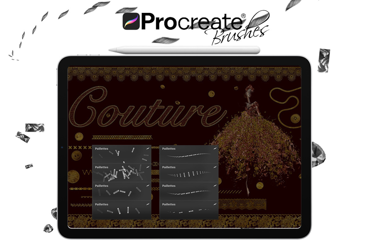 Couture Brushes for Procreate, a Brush Add-On by FaeryDesign (Photo 18 of 19)