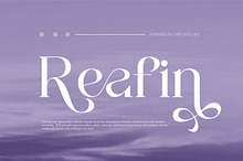 Reafin || Modern Elegant Serif Font