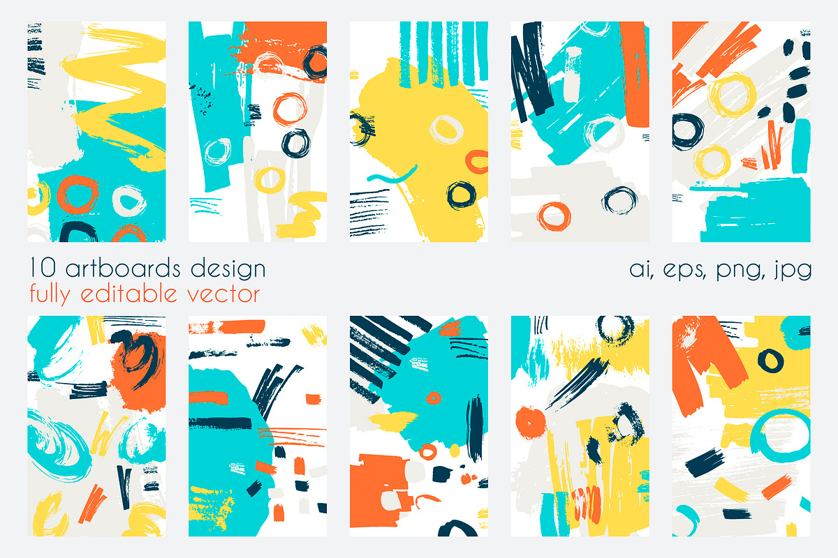 Abstract vector collection, a Pattern Graphic by Kate Art (Photo 18 of 19)