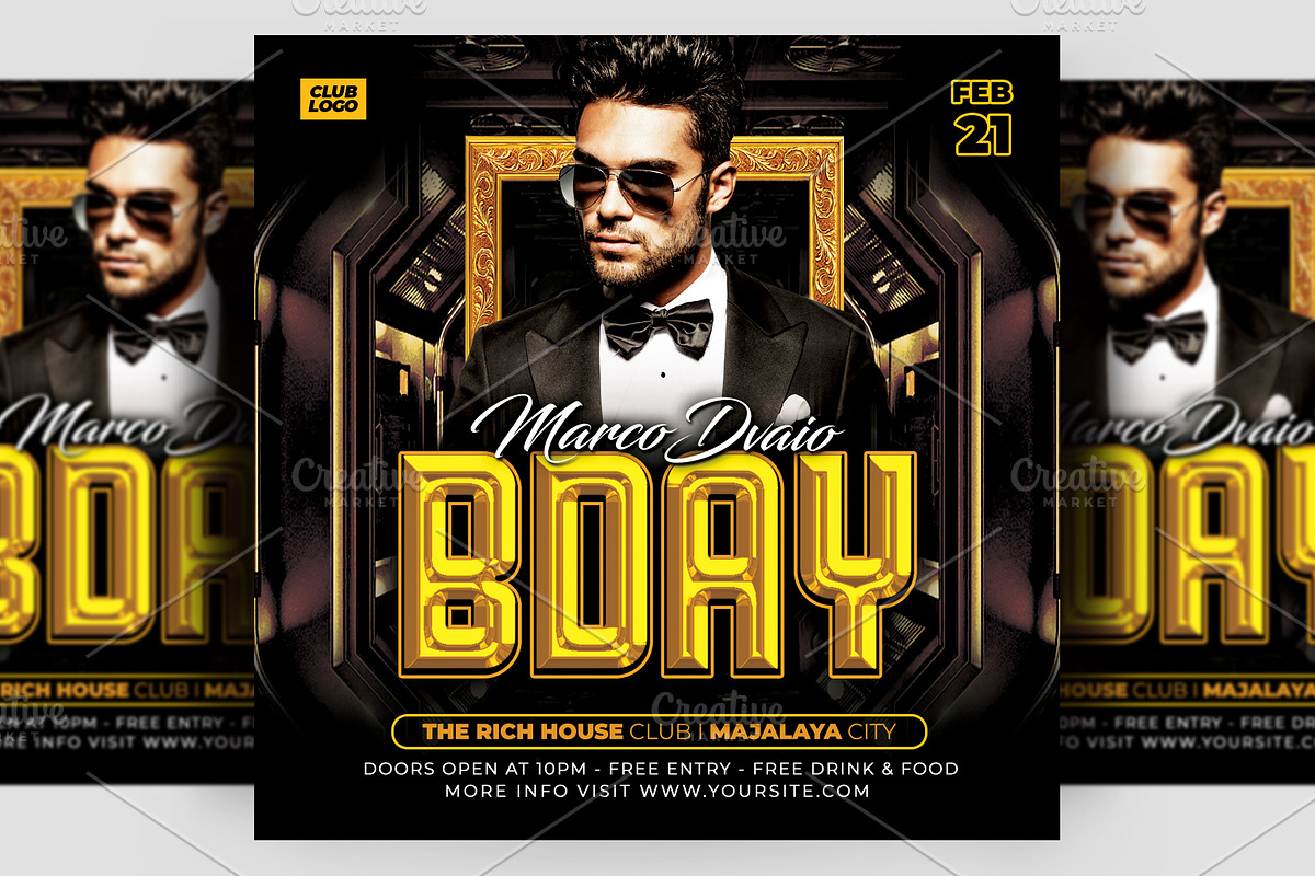 Birthday Flyer, a Flyer Template by AyumaDesign (Photo 4 of 4)