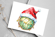 Watercolor Christmas Sport Balls, an Illustration by Canvas Craft (Thumbnail 3 of 7)