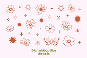 BLOOM floral spring summer bundle, a Seasonal Illustration by Lena Nikolaeva (Thumbnail 8 of 14)