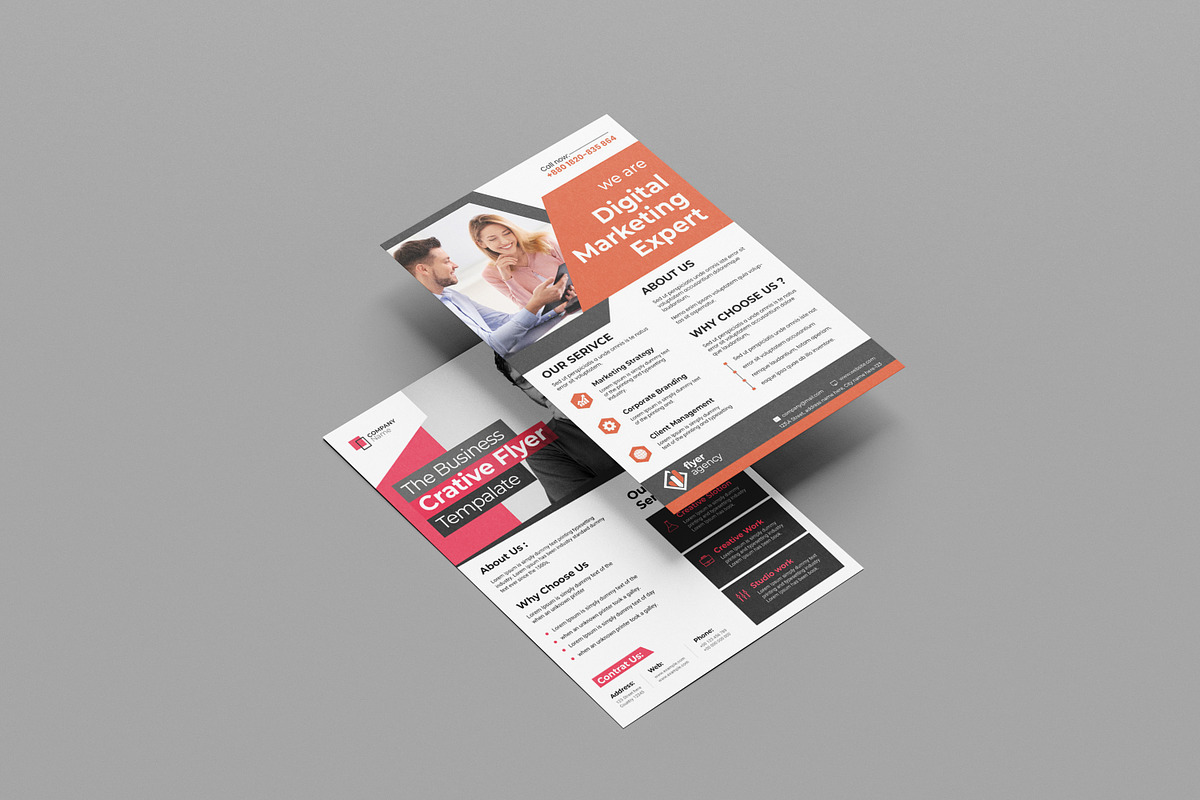 Corporate Business Flyers Bundle, a Flyer Template by evgenystudio (Photo 3 of 27)