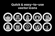 World Famous Landmarks Icons, a Solid Icon by Prosymbols (Thumbnail 2 of 7)