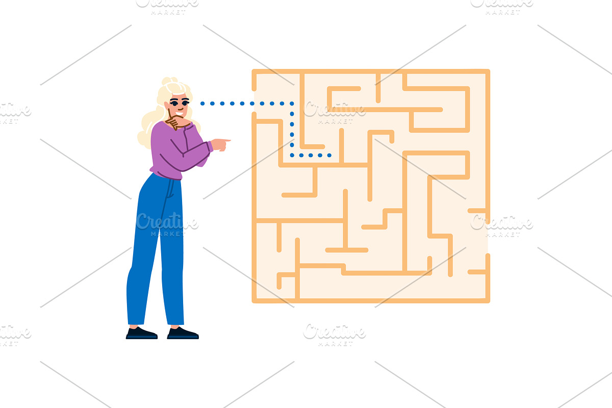 Project manager finding solution for, a Finance Illustration by pikepicture