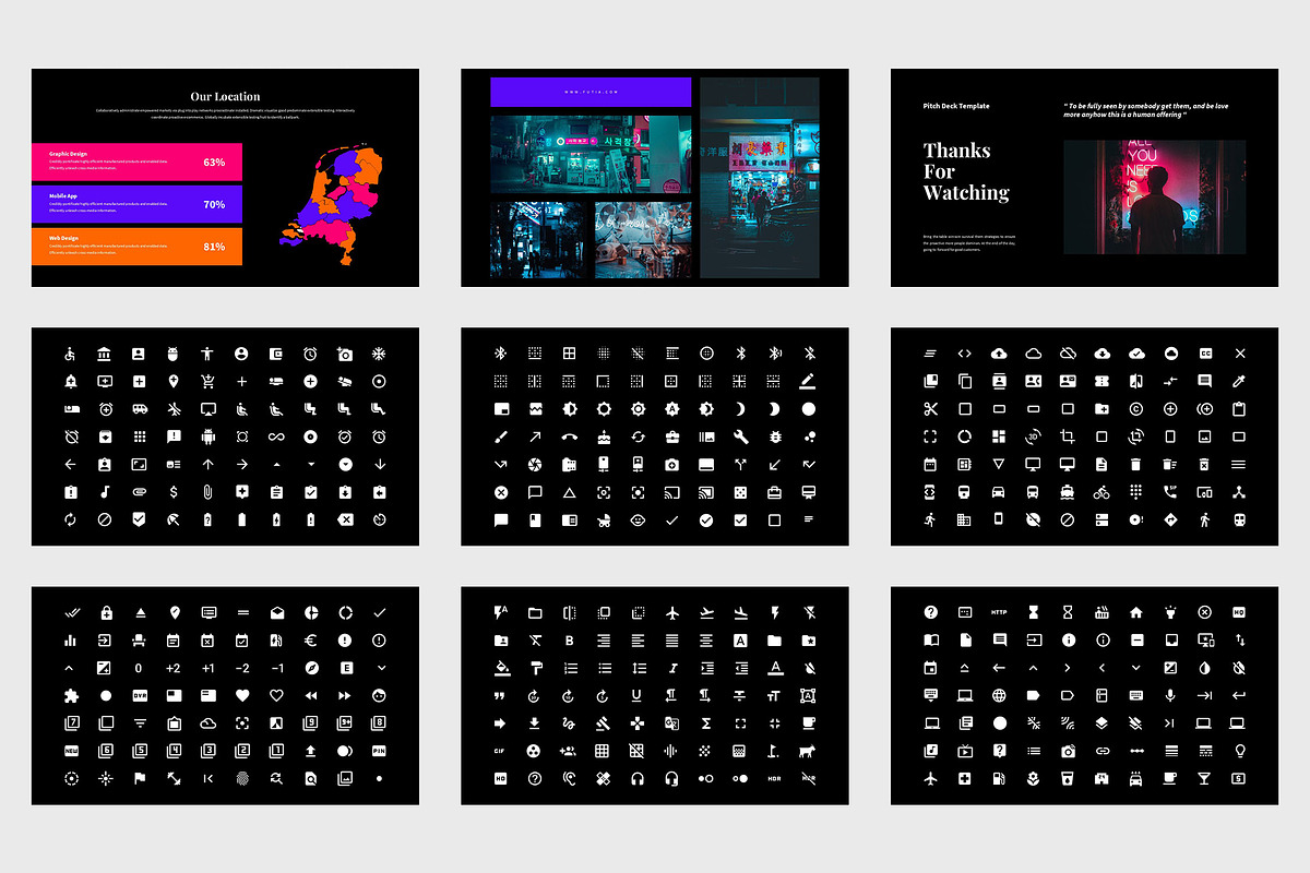Futia : Neon Colors Google Slides, a Presentation Template by Punkl Camp (Photo 8 of 9)