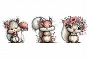 Watercolor Spring Squirrel Clipart, an Illustration by Daily.Designs (Thumbnail 6 of 8)