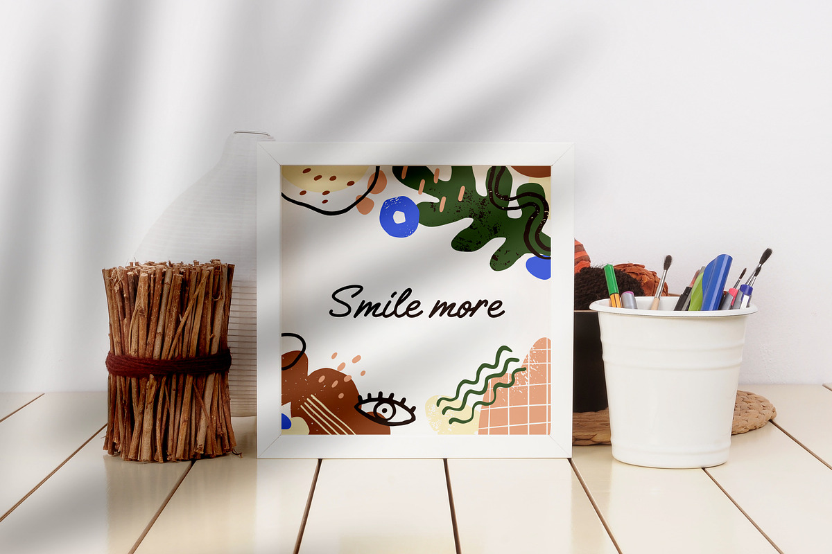 Abstract doodle card backgrounds set, an Illustration by Good Studio (Photo 5 of 5)