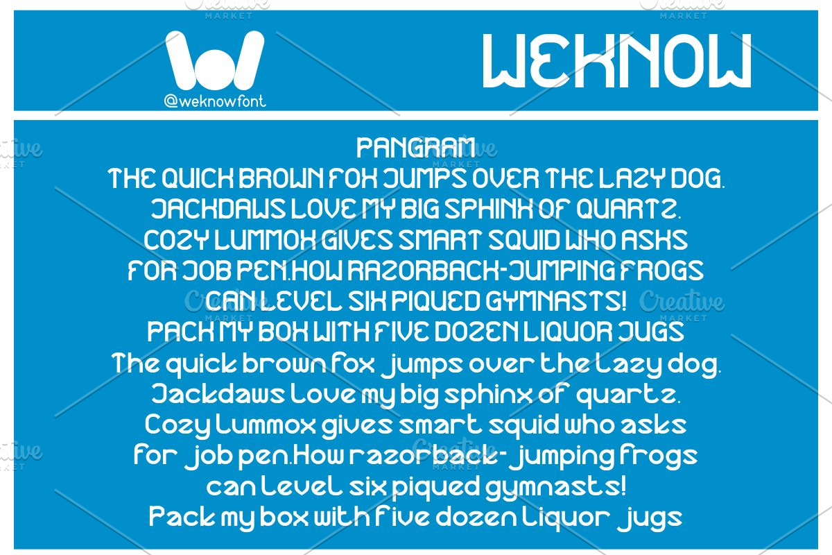 Continuous Thing font, a Sans Serif Font by weknow (Photo 6 of 8)