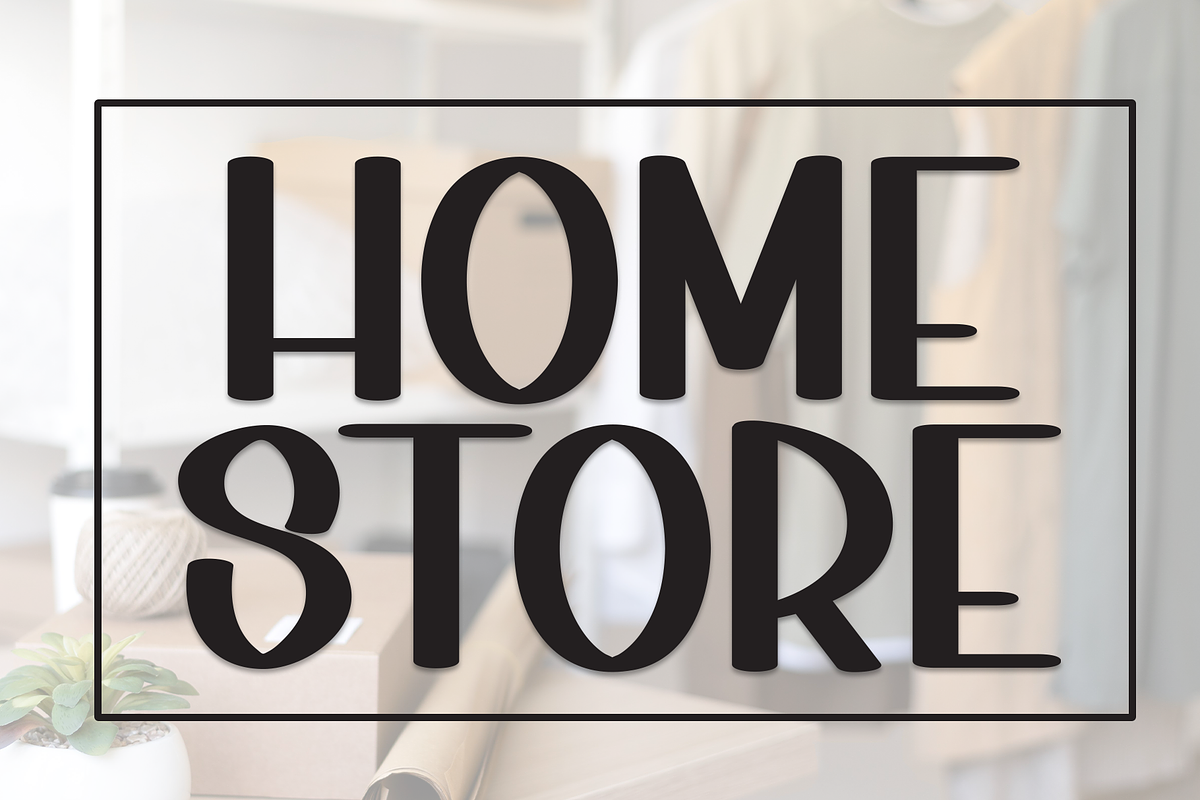 Home Store | Script Font, a Script Font by Scratchones (Photo 1 of 8)