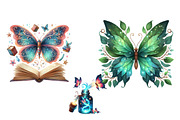 Magic Butterflies Clipart Bundle, an Illustration by DreamArtGraphic (Thumbnail 4 of 6)
