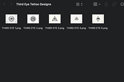 Third Eye Tattoo Designs, an Object Graphic by Retouchlab (Thumbnail 3 of 3)