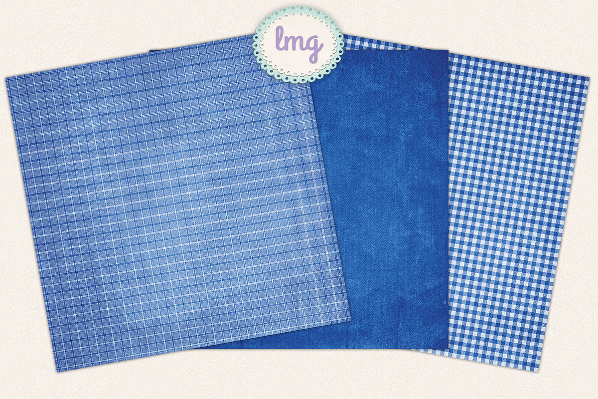 Fall Gingham Scrapbook Papers, a Pattern Graphic by Lavender Mint Graphics (Photo 3 of 5)