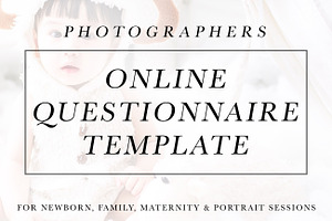 Newborn Questionnaire Template