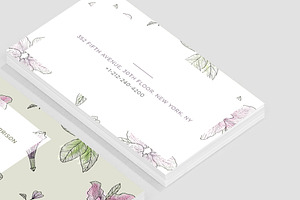 Floral Pattern Business Card