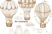 Teddy bear neutral gender clipart., an Animal Illustration by Solo Art Original (Thumbnail 6 of 8)