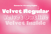 Velvet Flare - Vintage Modern Type, a Sans Serif Font by HipFonts (Thumbnail 5 of 7)