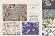 Pomegranate flower seamless patterns, a Pattern Graphic by Elen-Lane (Thumbnail 4 of 6)