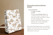Mardi Gras Toile de Jouy Pattern, a Pattern Graphic by Hughes Studio (Thumbnail 3 of 6)