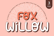 Fox Willow : 3 Font Styles, a Handwritten Font by Fox7 By Rattana (Thumbnail 1 of 12)