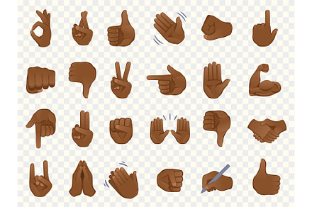 Hand gesture emojis icons collection, an Emoji Icon by Yayasya