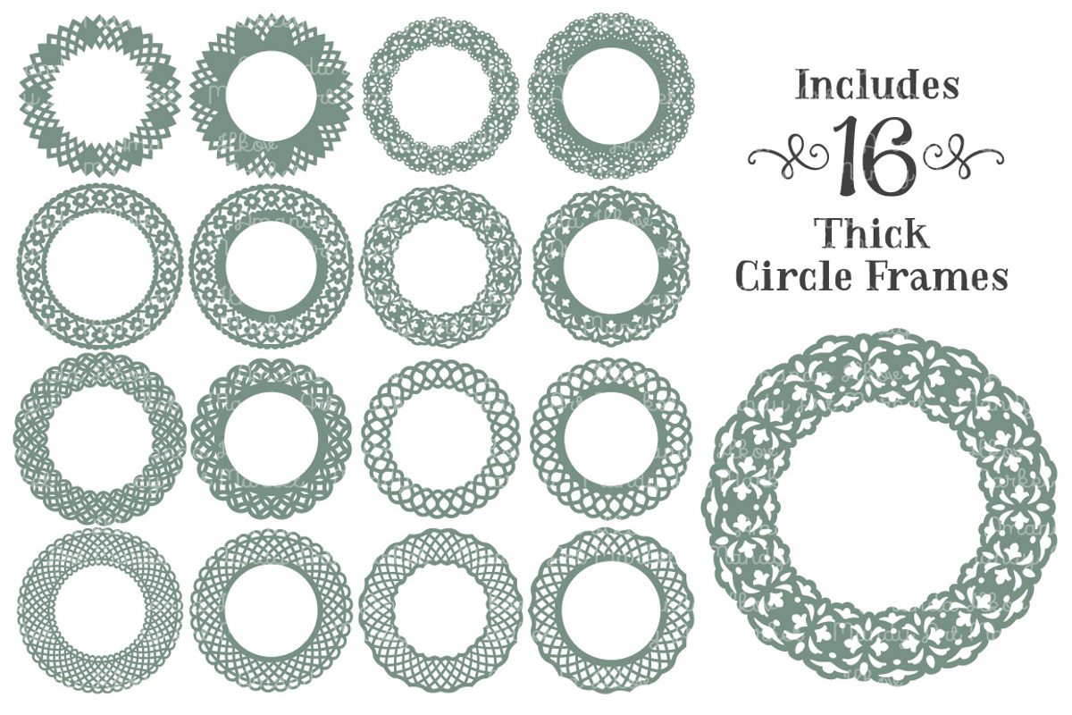 Hemlock Lace Scrapbook Frames, an Illustration by Amanda Ilkov (Photo 4 of 5)