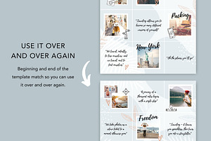 Travel Instagram Puzzle Feed Canva