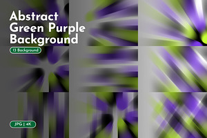 Abstract Green Purple Background