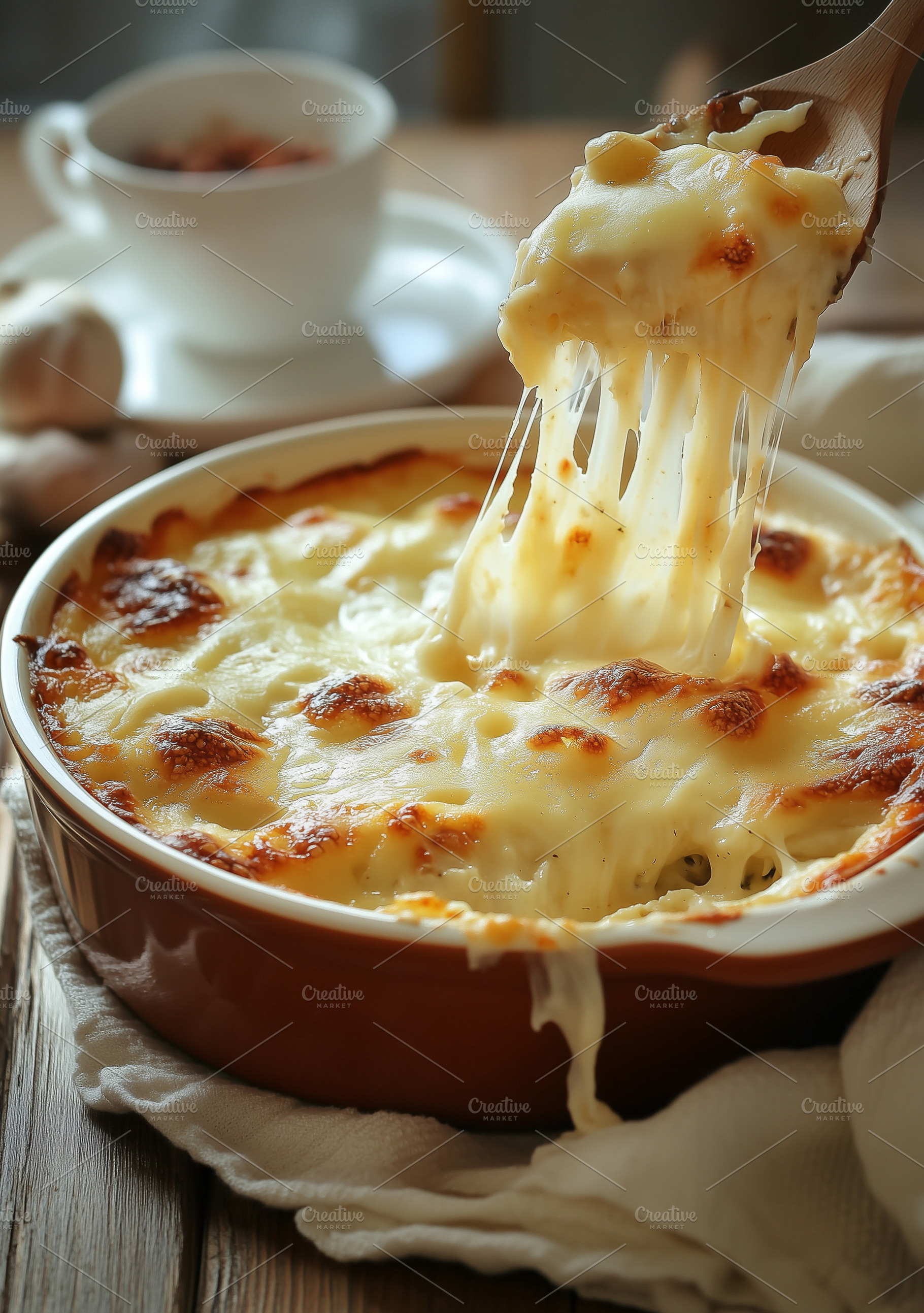 Hot, cheesy farmer's casserole with, a Photo by MistyDay
