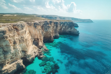 Stunning Coastal Cliffs Overlook Cry, a Photo by Tanuart