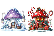 Christmas  Mushroom House Clipart, an Illustration by Designworld (Thumbnail 5 of 6)