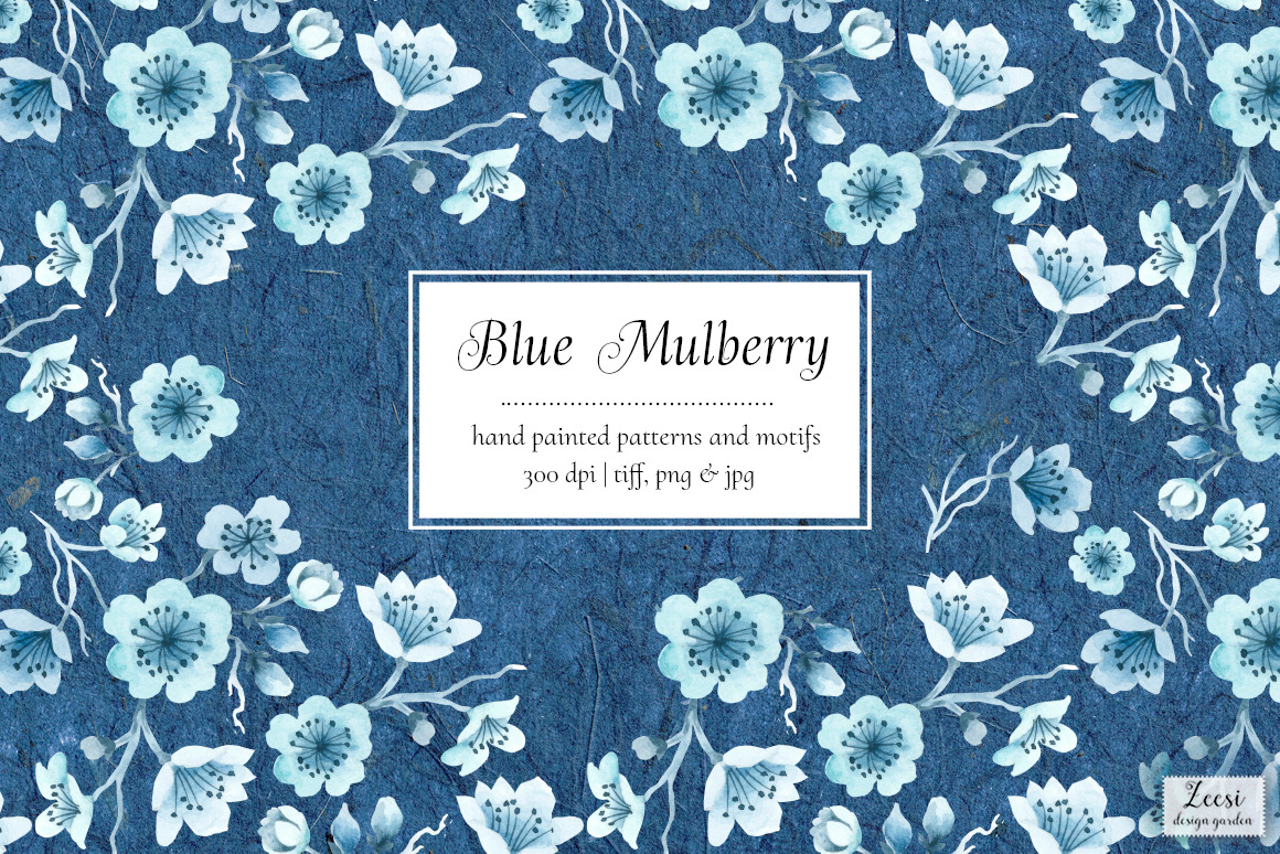 Blue Mulberry Pattern